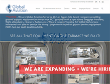 Tablet Screenshot of globalaviationservicesllc.com